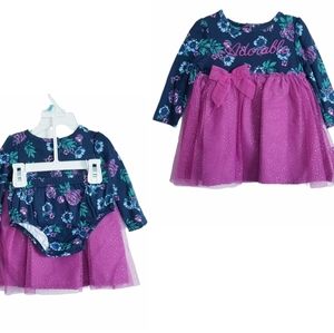 Baby Girl Outfit Tutu Skirt Dress and Bottom Set NEW Size 3-6 Months